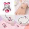 Fit Charms Fororiginal Bracelet Diy Pink Ponytail Little Girl Boycopper Jewelry Making For Women Giftnew