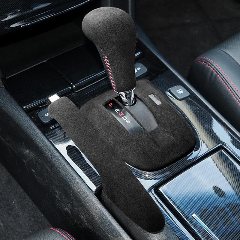 for Honda's eighth generation Accord gear lever set, interior suede handbrake set, Song Shitu accessories, modified