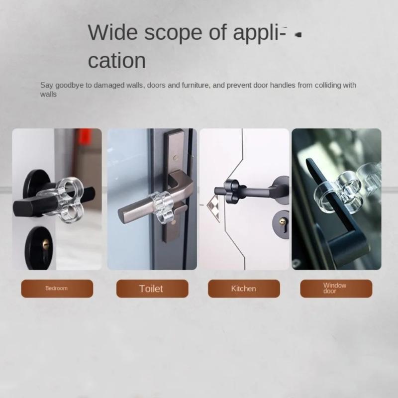Fenster Türgriff Kollisionsschutz Polster Schutzhülle Transparent Kollisionsschutzring Türsaugheber Stanzfrei Türstopper