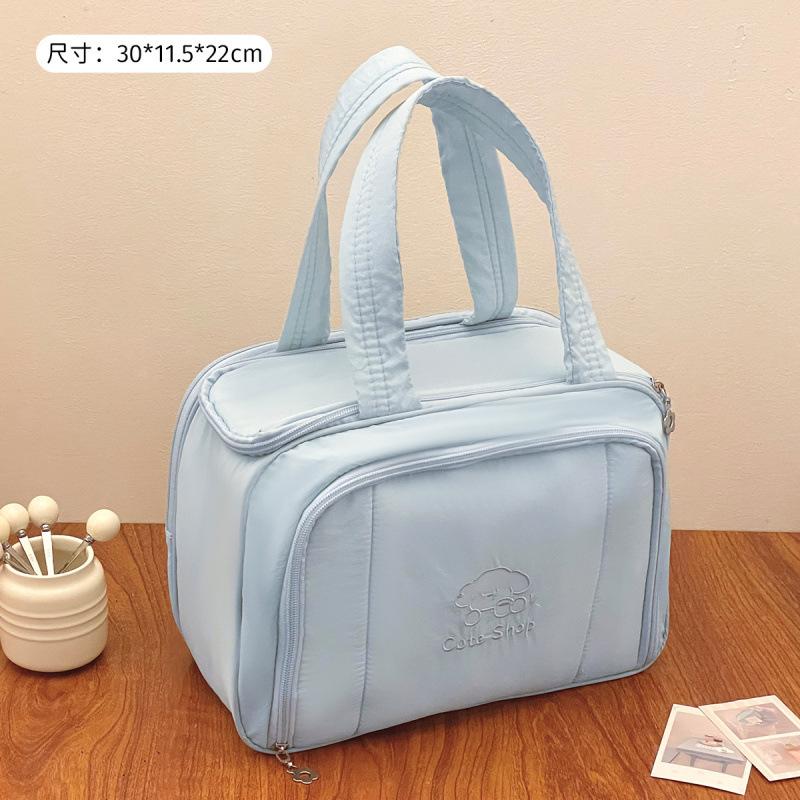 New Travel Toiletry Bag, Large Capacity, Portable, with Compartments for Organizing Skincare Products, and a Makeup Bag for Women