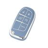 Key Fob Cover with Keychain for Jeep Grand Cherokee Renegade Chrysler Dodge RAM Journey Dart Fiat Durango Challenger Accessories