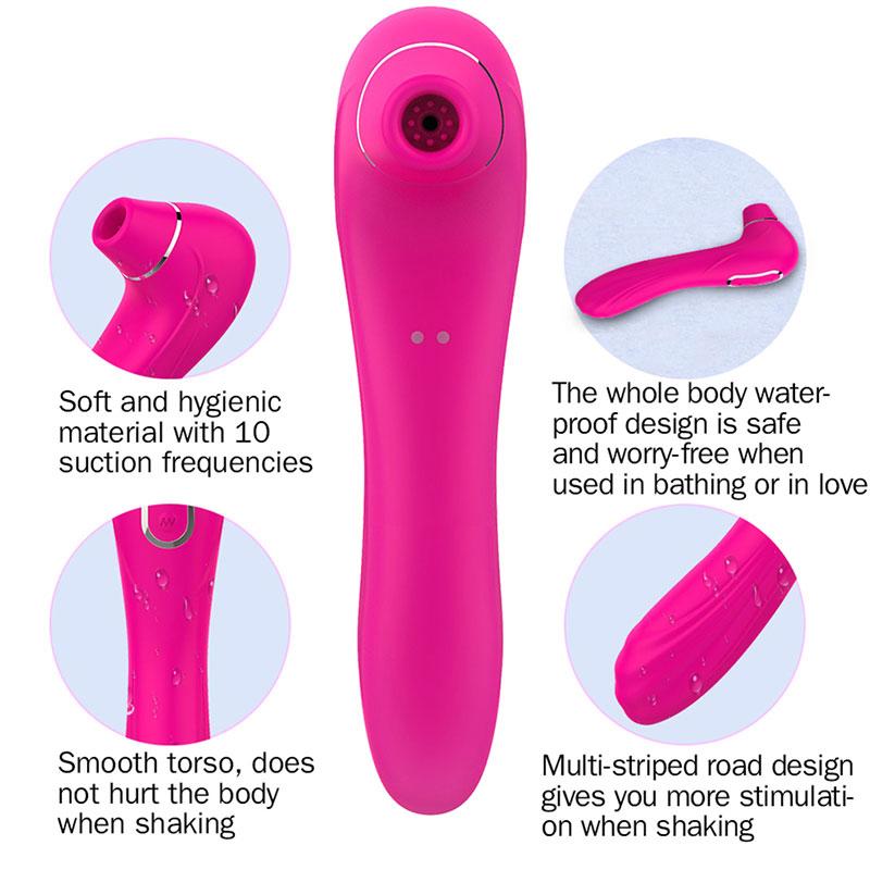 Clit Suck Vibrator Nipple Sucking Clitoris Stimulator for Women Oral Sex Erotic Masturbator Sex Toy G-Spot Vibrator for Couple Adult