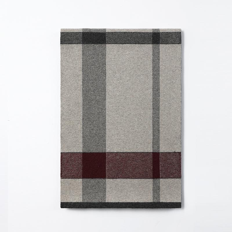 

Кашемировый мужской шарф Повседневный клетчатый шарф, Zhongqing 2025 Студенческий шарф мужской, Уличный теплый мужской шарф 180cm