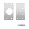 Stainless Steel Hinge Mount Repair Plate Kit For Kitchen Cabinets To Reinforce Hinge Screw Anchors On Door And Cabinet Frame