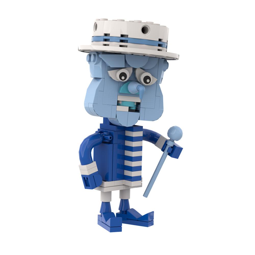 Neujahr Weihnachtsmann Filmpuppe Modell Bausteine Schnee-Miser und Hitze-Miser Lied Aktivitätsfigur Stein Spielzeug Weihnachtsgeschenk