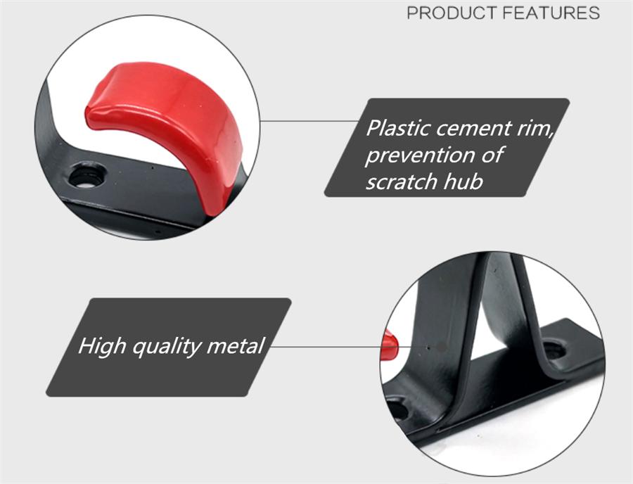 6x 13-22" Obręcz Koła Piasta Stojak Ekspozycyjny Hak Montaż Ścienny Wiszący Uchwyt J