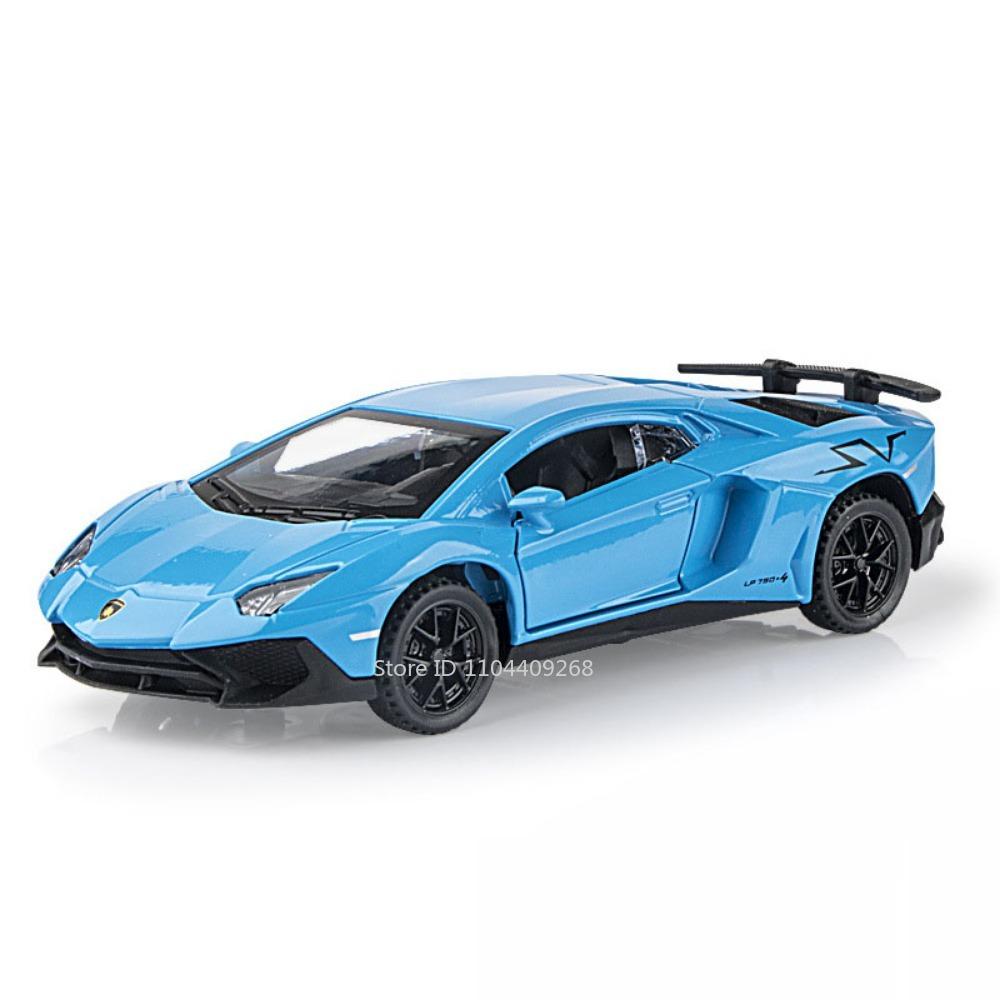 1:32 Lambor Lp750 Divo Police Car Model Toy Alloy Diecast Simulation Doors Opened Sound Light Sport Cars Models For Boys Gifts
