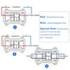 Waterproof Rocker Switch IP66 230V 16A 250V 2-Pole 230V 2-Pole with Red LED Surface Mounted Switch for Outdoor Power Cable and Large Current