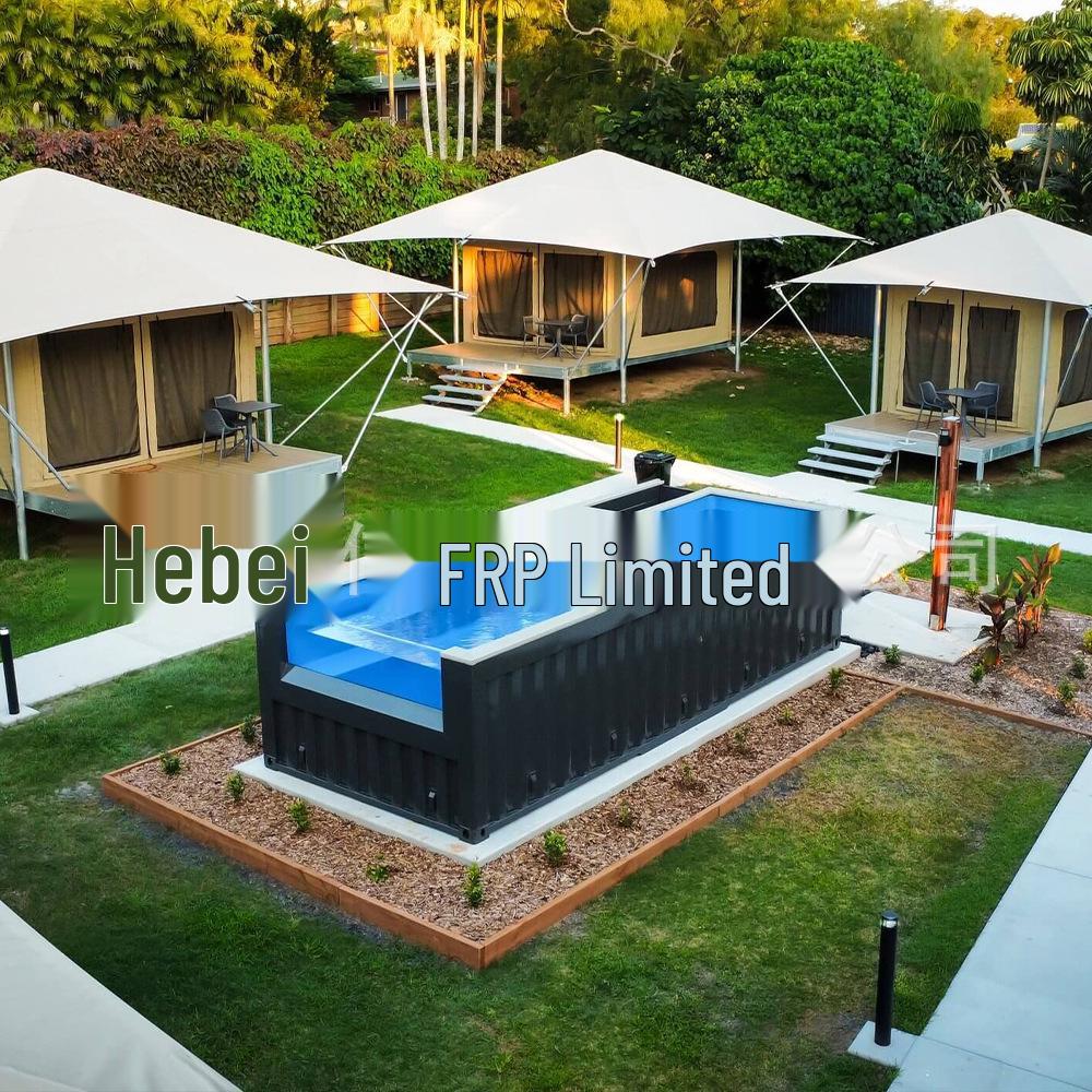 Villa Homestay Outdoor Fiberglass Container Swimming Pool with Constant Temperature Control