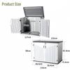 Outdoor HDPE Garden Storage Cabinet for Tools and Sundries