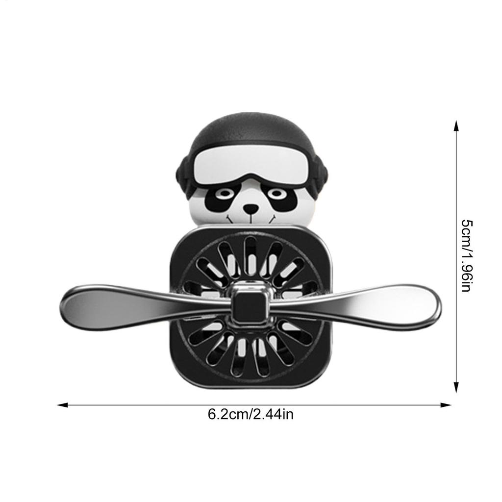 Panda Pilot - Car Rotating Propeller Cute | Cartoon Car Clip,