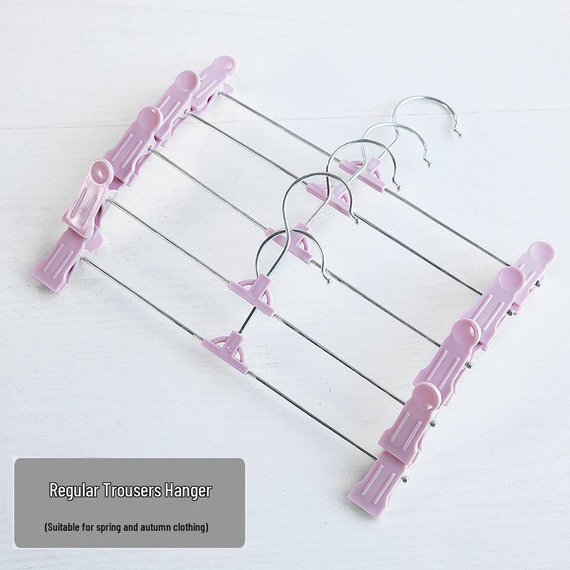 

Не оставляющая следов прочная вешалка для юбок и брюк с зажимами против образования складок для сушки и хранения