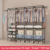 Floor-Standing Multi-Layer Coat and Clothes Rack with Storage Shelves for Dormitory or Home Use