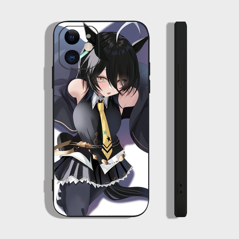 

Чехол для телефона Manhattan Cafe Uma M-musume Аниме Для IPhone 17 Air 16 15 14 13 Pro Max 11 12 Черный Силиконовый Чехол IPHONE 14PROMAX