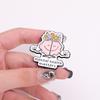 Mental Health Enamel Pins Custom Anatomical Flowers Brain Brooches Lapel Badges Plant Funny Jewelry Gift for Friends