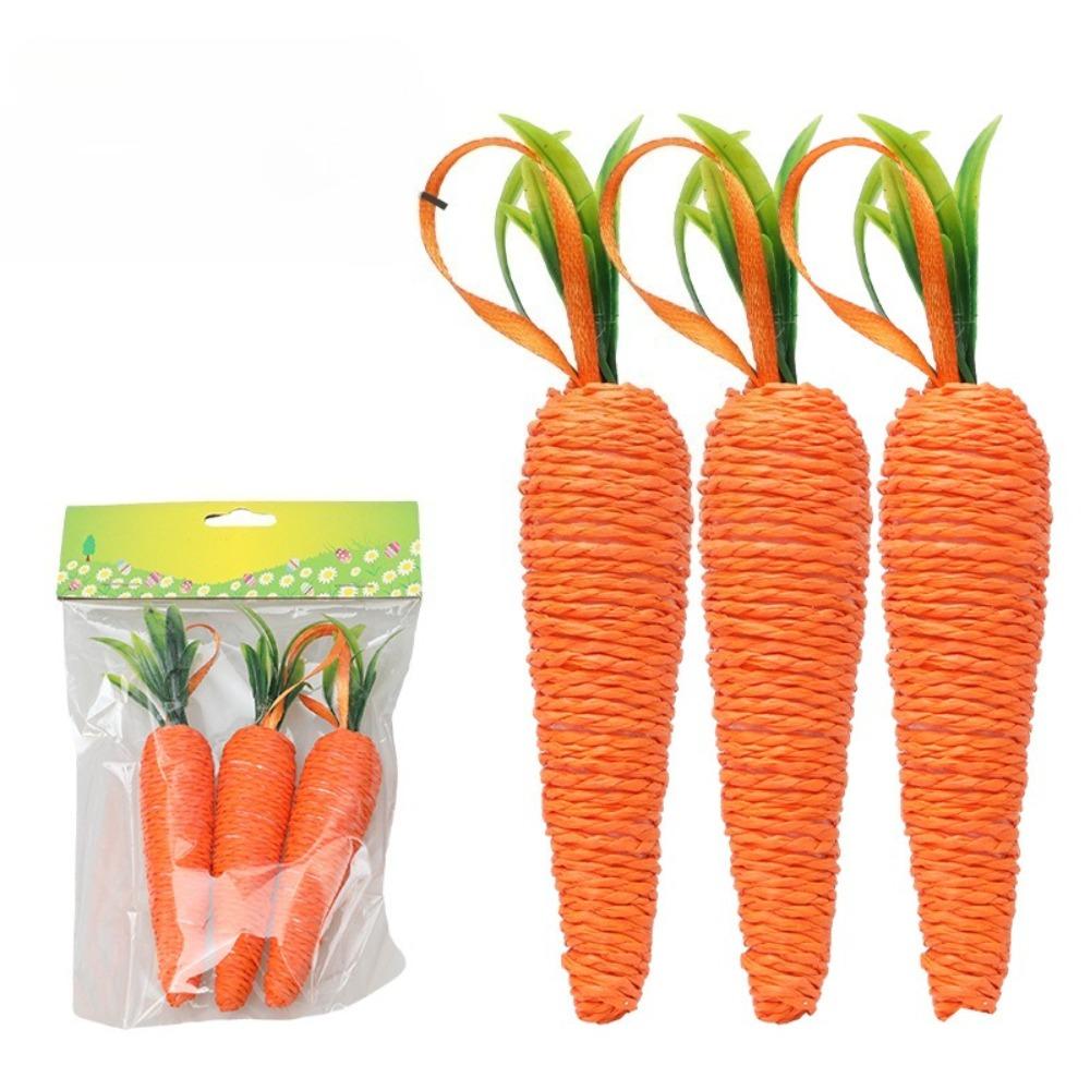 Easter Carrots, Colored Foam, Radish Decoration, Rabbit Pendant, Kindergarten Decoration Pendant