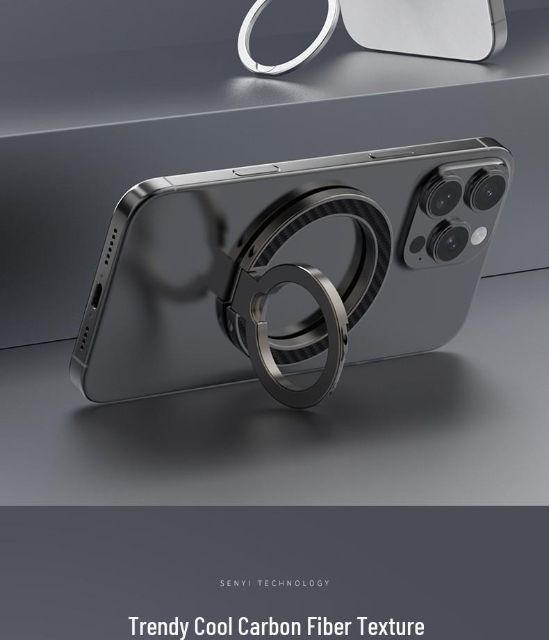 Magnetic Alloy Phone Stand: Multi-functional Desktop Holder for Universal Use