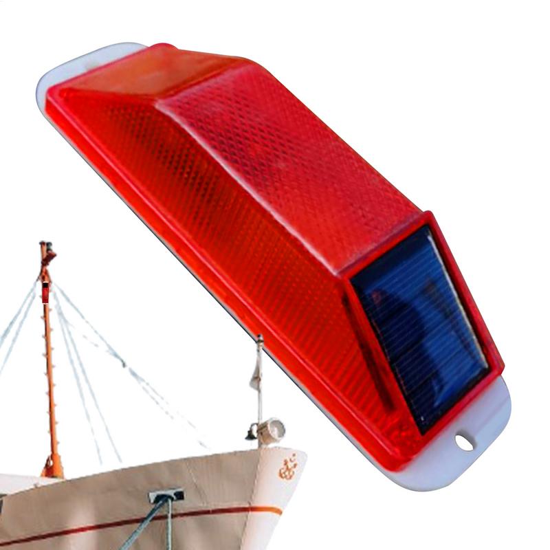 Solar Strobe Warning Light LED Lamp Rechargeable Night Safety Driving Solar Strobe Flashing Lights LED Chip Car Accessories