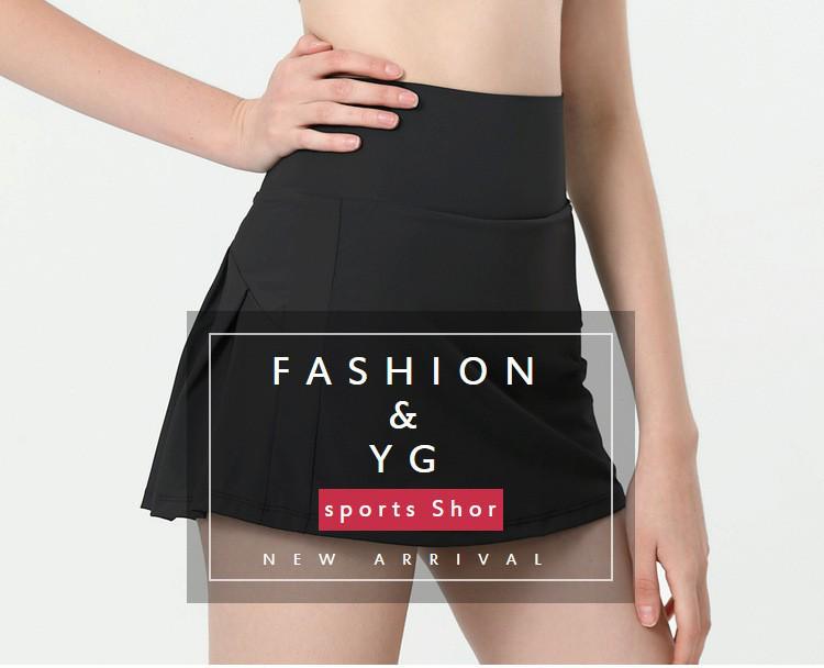 Women's Quick-Dry Pleated Sports Skirt for Running, Tennis, Golf, Fitness, & Yoga