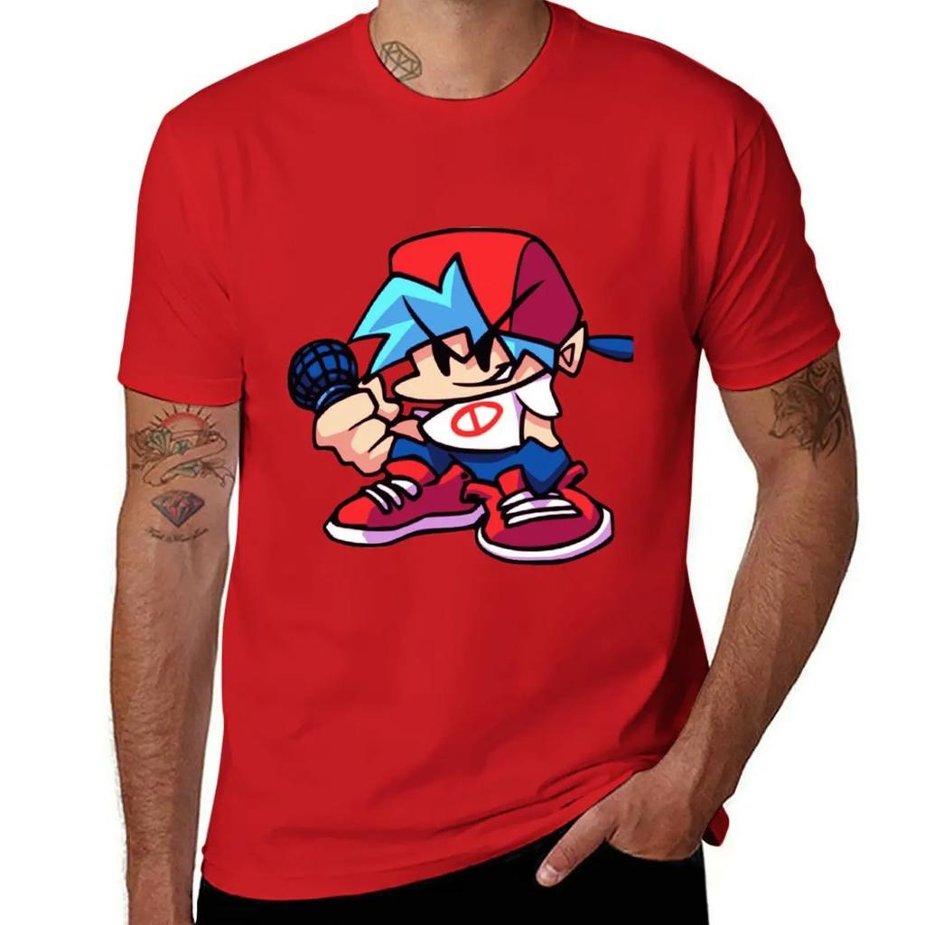 FNF Boy friend design T-Shirt street wear custom shirt men tshirt