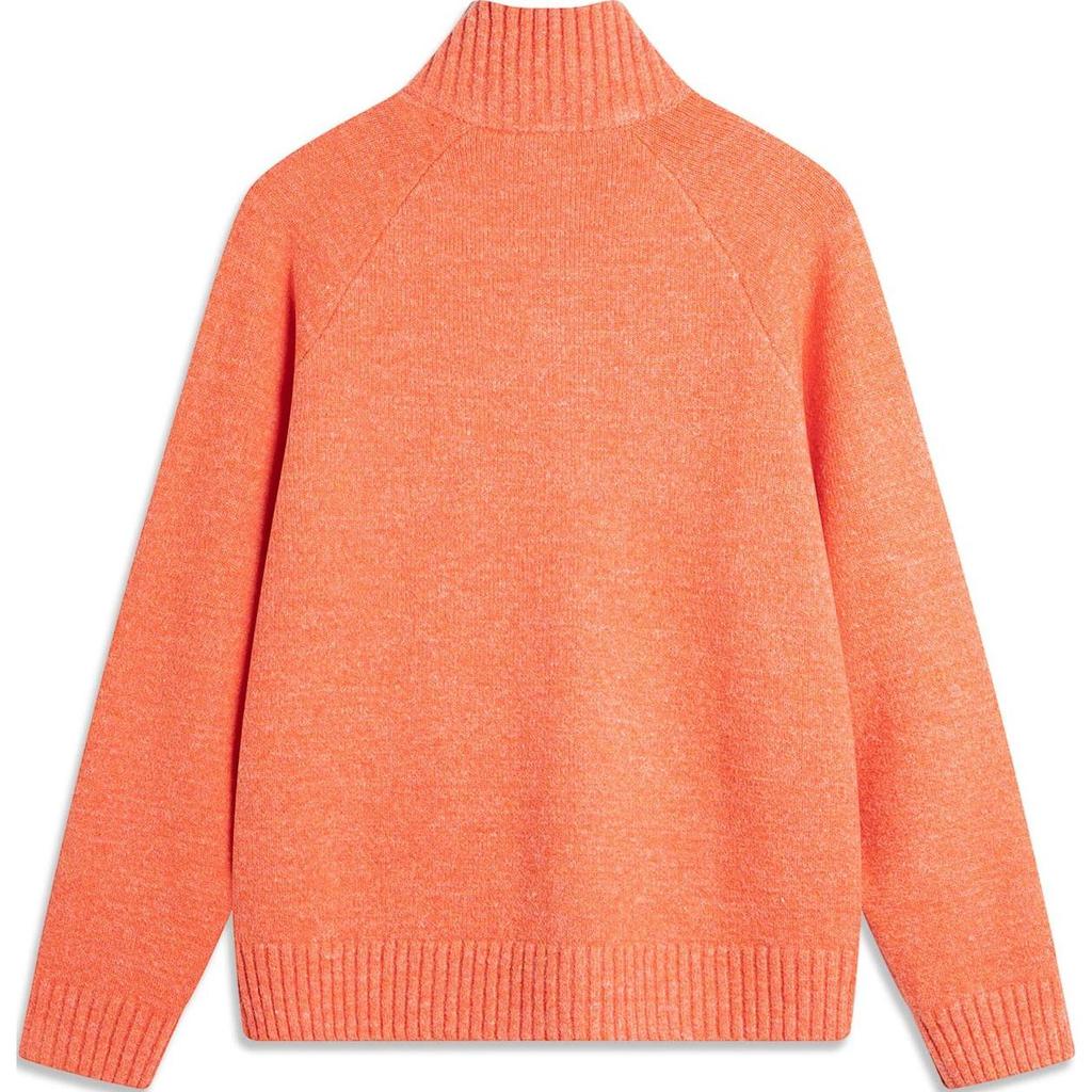 Li Ning Sports Trend Series Luźny Wygodny Swobodny Sweter Rozpinany Męski Top Pomarańczowy Świt AMBU007-7