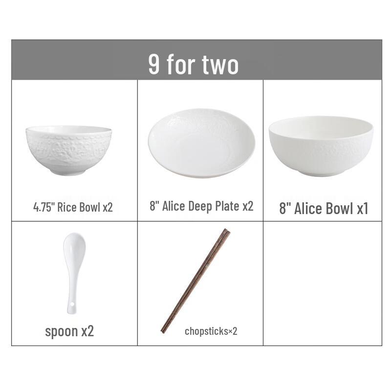 Huazao Baijia WA Alice Ceramic Dinnerware Set