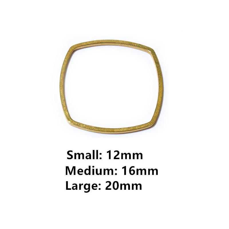 20pcs Moon Star Drop Heart Small Charms Gold Stainless Steel Pendant Open Bezels Hollow Frame Mold Bezel DIY Jewelry Making