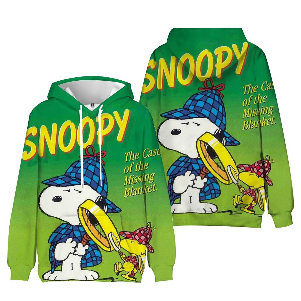 Snoopy cartoon women's sweatshirt, fashionable streetwear hoodie gift, Snoopy cartoon streetwear sweatshirt hoodie