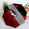 Soccer Ball Afc Crest Printed Automatic Umbrella, 8-Frame for Travel, Camping, Casual Umbrella, Essential Gift for for Family and Friends
