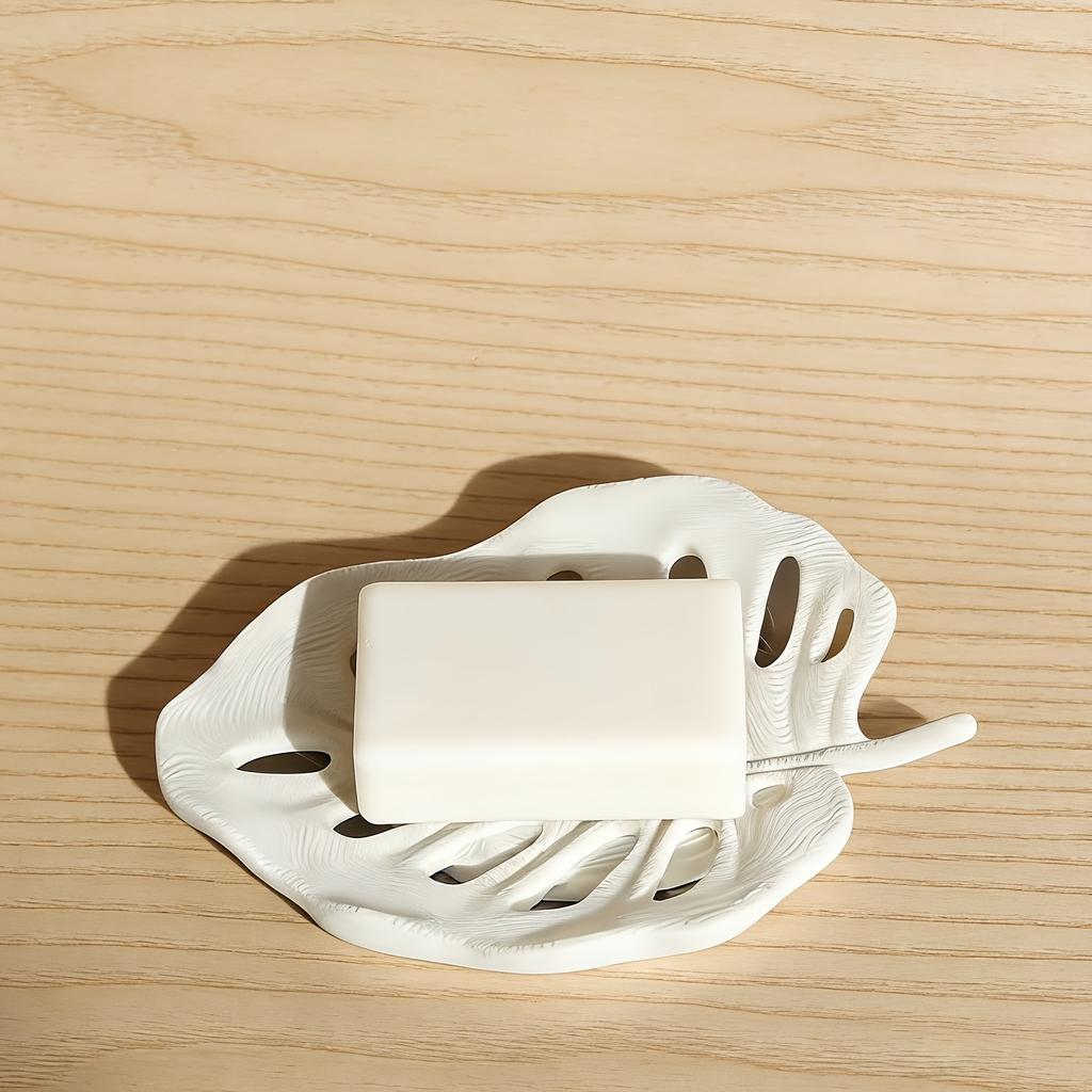 A 3D-Printed Soap Dish And Soap Holder Designed for Home Use To The Bathroom Sink, Featuring a Minimalist Style