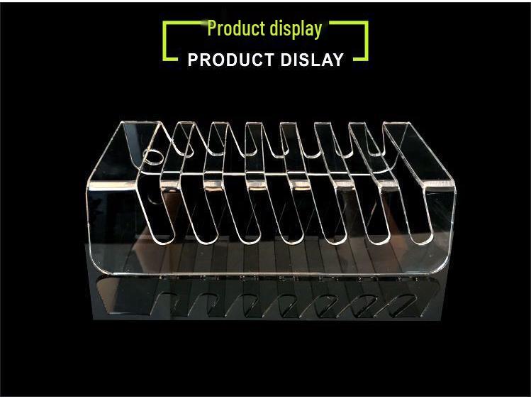 Transparent Acrylic Multi-Port Mobile Phone Charging Stand & Holder