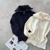 2025 Autumn Women's High Neck Zip Cardigan Knit Sweater