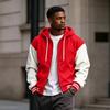 Giacca Casual con Cappuccio da Uomo con Zip - Giacca da Baseball Foderata per l'Uso Quotidiano