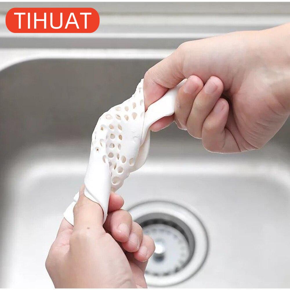Hair Strainer Anti-block Sink Filter Bathtub Shower Floor Drain Plug Silicone Stopper Kitchen Deodorizer Bathroom Accessories