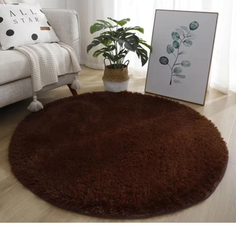 Super Soft Plush Round Rug Mat Fluffy White Carpets For Living Room Home Decor Bedroom Kid Room Decoration Salon Thick Pile Rug