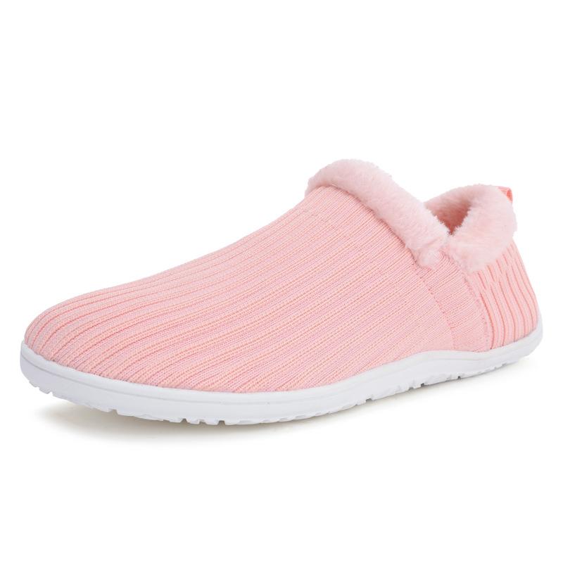 

2025 новые мягкие толстые теплые хлопковые туфли для дома, модные дышащие хлопковые туфли для пар 36 розовый