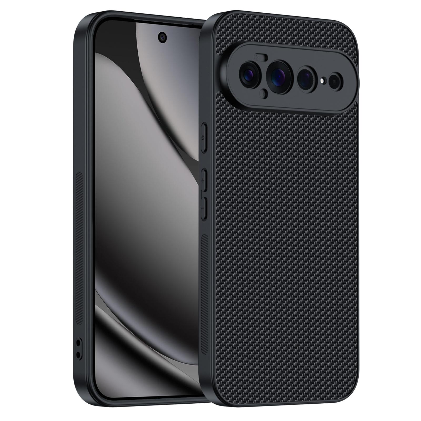 Applicable to Google Pixel11Pro mobile phone case Carbon fiber Kevlar pattern Google 11XL ultra-thin anti-drop protective case google pixel10