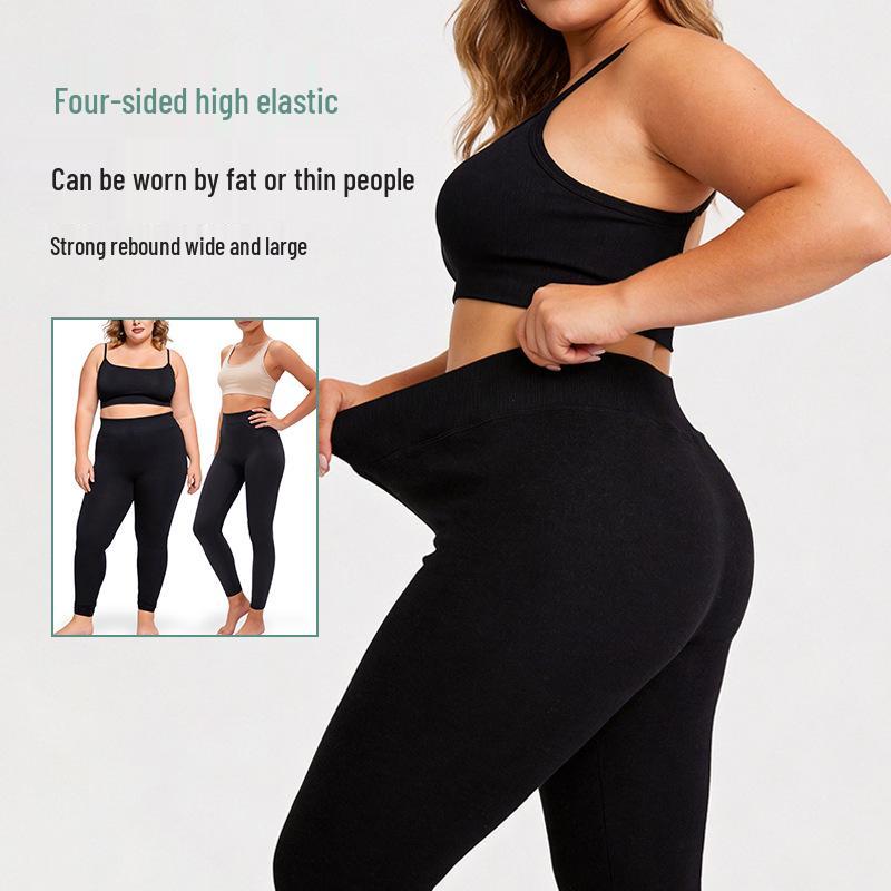 

Women s European & American High-Elastic Slimming Black Velvet-Lined Winter Base Layer Pants - Non-Slip, Nine-Point Length. Small 320g чёрный