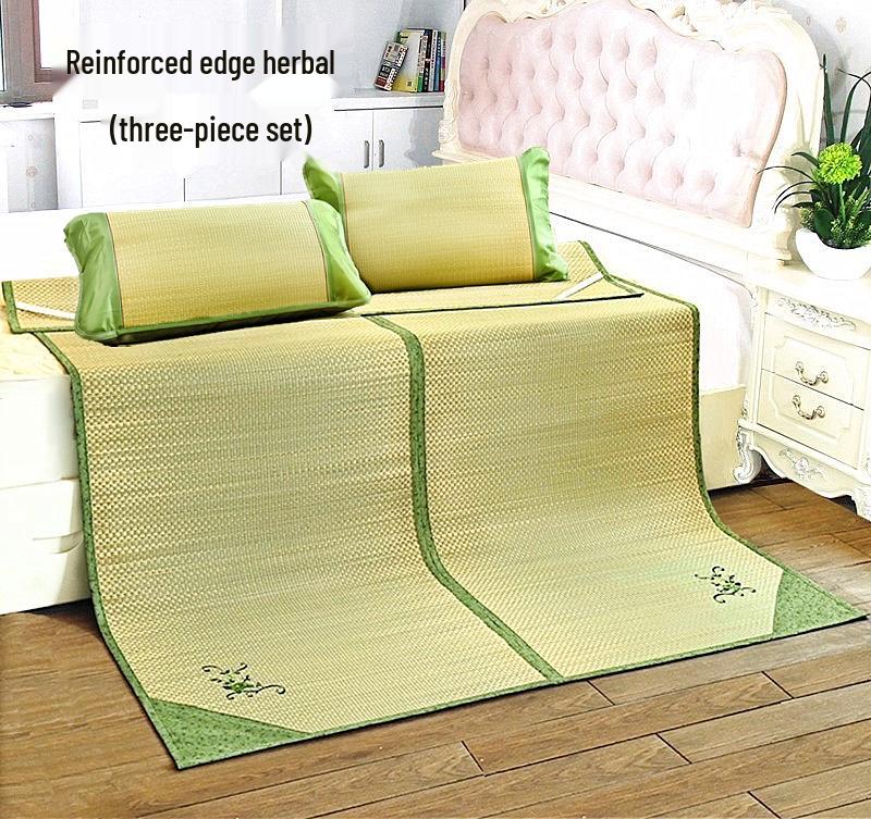Free Shipping 2026 New Style Foldable Natural Straw Summer Mat for Home and Dormitory with Air Conditioning Compatibility