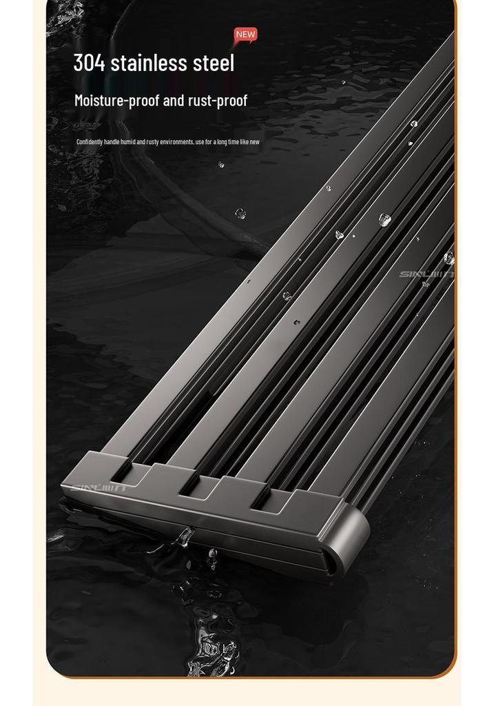Foldable Stainless Steel Kitchen Sink Drain Board and Dish Rack