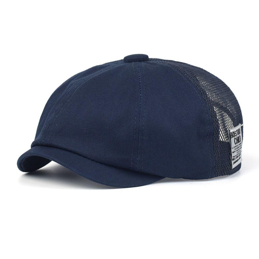 Breathable Berets Hat Mesh Baseball Cap Vintage Newsboy Caps  Men