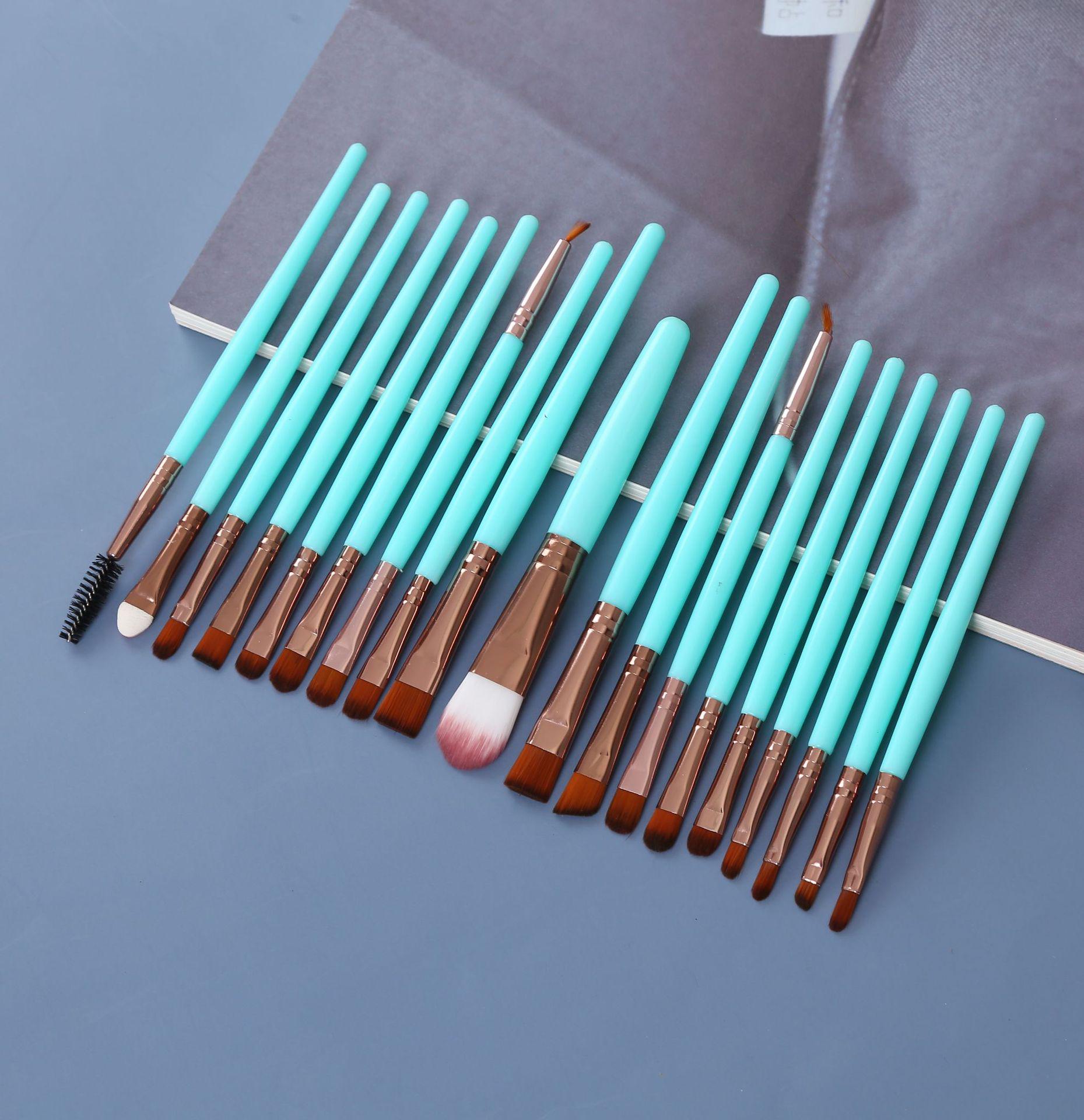 

20-Piece Eye Brush Set: Eyeshadow & Foundation Brushes with 22 Colors
