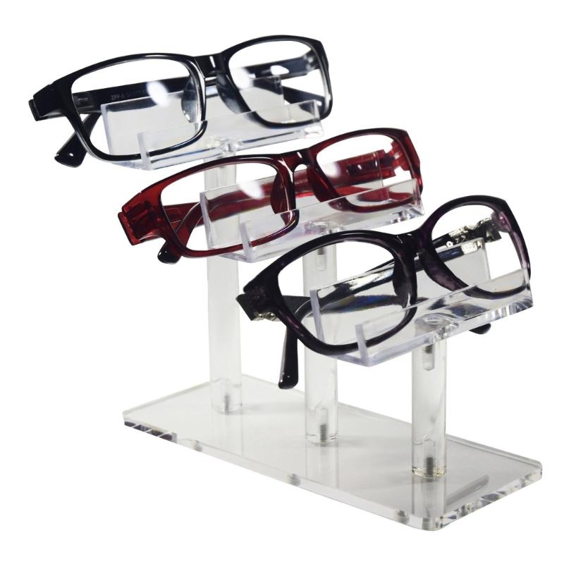Transparente Acryl-Brillenaufbewahrungslösung, 3/4/6 Etagen Präsentationsständer Sonnenbrillenhalter für mehrere Brillen