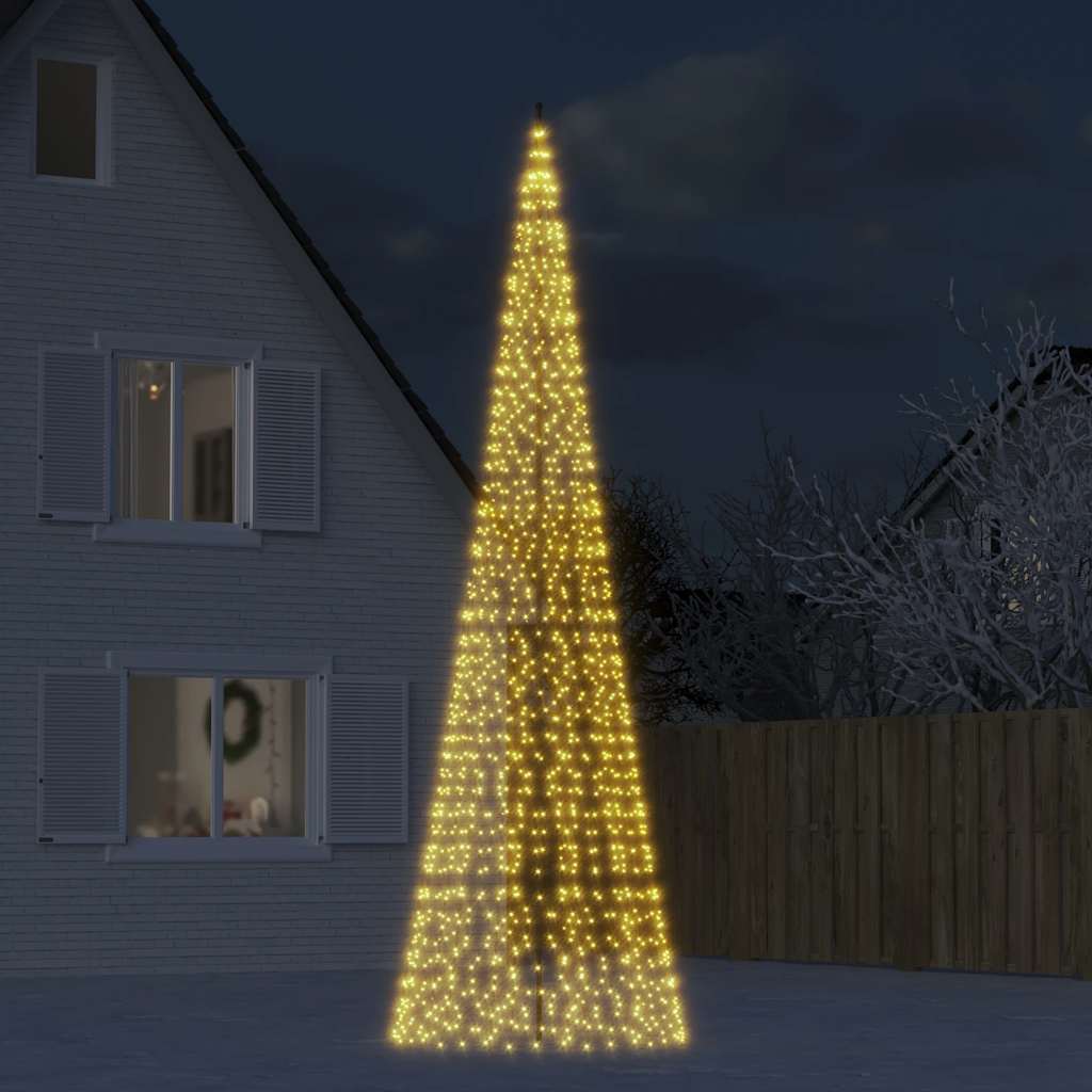 Vidaxl Lichterkette für Baum, für Mast, 1534 Warmweiße LEDs, 500 cm