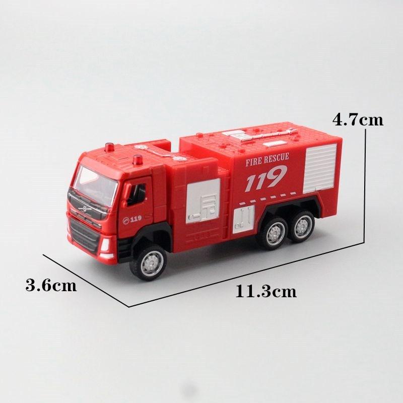 Alloy Car Model Fire Truck Water Gun For Kids Play