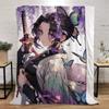 Kochou Shinobu Fluffy Soft Blankets for Decorative Sofa Blanket Knitted Plaid Home and Decoration Microfiber Bedding Beach Towel