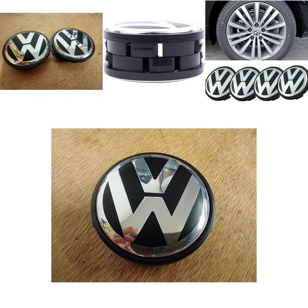 Volkswagen Hub Cover 2.6in High Gloss Finish Strong Abs Plastic Perfect Replacement For Lost Badges
