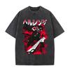 Washed Vintage Anime Hellsing Abraham Van Helsing Vampire Alucard Double Sided Print Tshirts Unisexs s Unisexga Oversized T Shirts