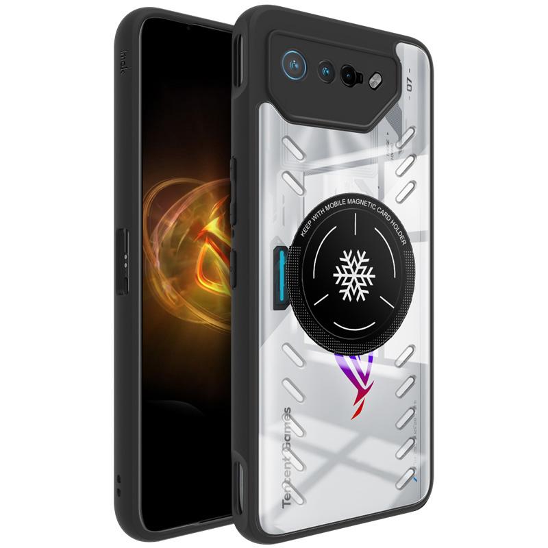 Serie IMAK UX-9A para Asus ROG Phone 7 5G/Phone 7 Ultimate 5G/Phone 7 Pro Funda Carcasa de Teléfono Transparente PC+TPU Disipación de Calor
