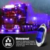 Biqing 4pcs Side Marker Lamp Blue 24v,Truck Marker Lamp LED,Suitable for Truck/Pickup/Caravan/RV/Bus/Boat